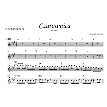 Czarownica, Fanatic - Alto Saxophone (Eb-Instrument)